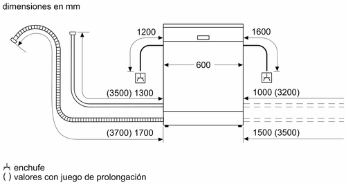 BALAY 3VS-506-IP INOX - Lavavajillas 60CM 12 Servicios