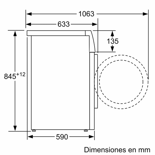 BALAY 3TS-085-BE Blanco - Lavadora Carga Frontal 8KG 1400RPM