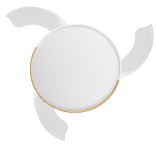 Abrila DC EMPERADOR 108CM Blanco-Haya - Ventilador de Techo Aspa Retráctil con Luz