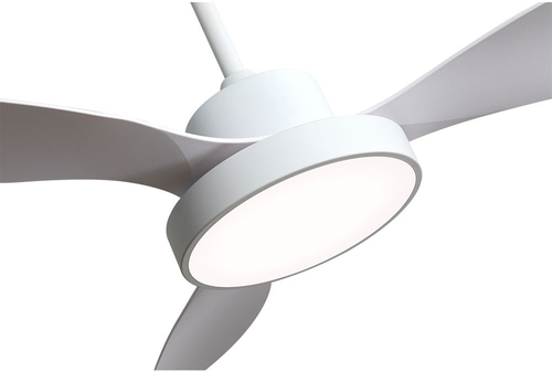 Abrila DC HAYATE 120CM Blanco - Ventilador de Techo Aspa Normal con Luz