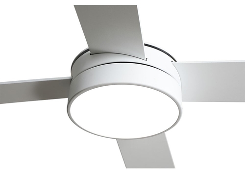 Abrila DC NEVERY 122CM Blanco-Haya - Ventilador de Techo Aspa Normal Reversible con Luz