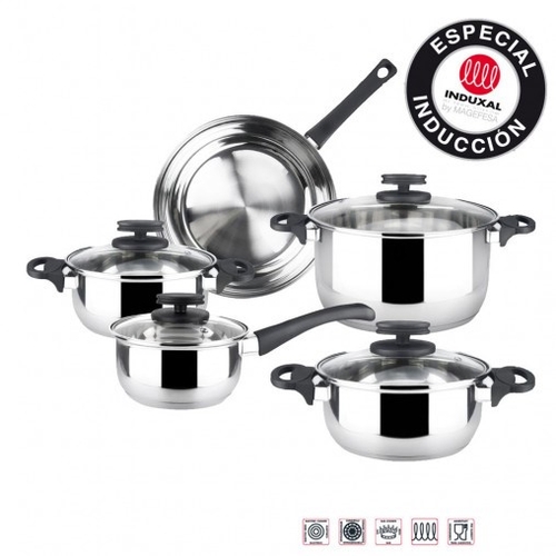 MAGEFESA STYLE INOX - Batería de Cocina 9 Piezas