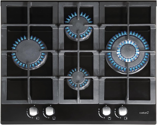 CATA LCI 6031BK Negro  - Placa de Gas 64cm Natural/Butano