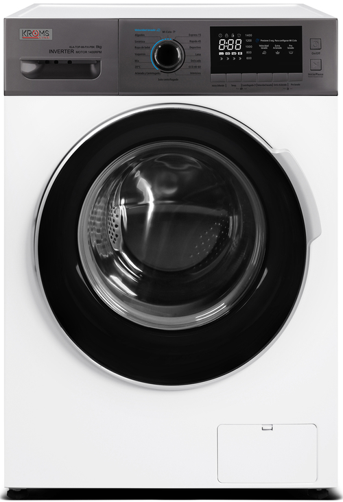 Lavadora Carga Frontal KROMSLINE KLA-TOP-88-FIX-PBK Blanco 8KG 1400RPM