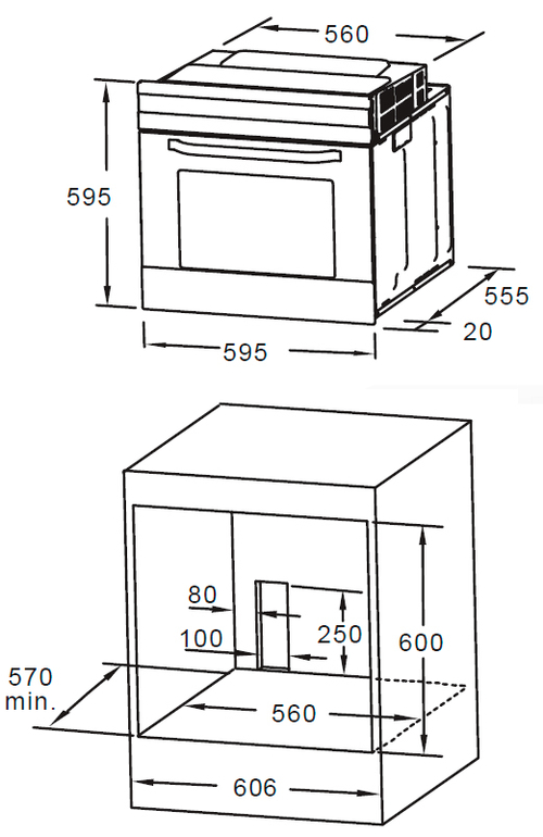 KROMSLINE KVI-3FI-B3 + KHM-1000-G-IX-PD INOX - Conjunto Vitrocerámica de Inducción + Horno + Microondas KMM-25-DXN