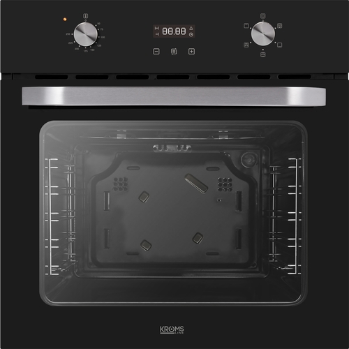 KROMSLINE KVR-3FR-B3 + KHCR-105-BK-S INOX- Negro - Conjunto Vitrocerámica Eléctrica + Horno + Microondas KMM-20-DX