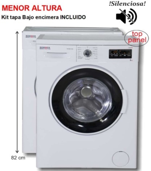 ROMMER TECHNA 1408 Blanco - Lavadora Carga Frontal 8KG 1400RPM