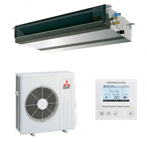 MITSUBISHI MGPEZ-71 VJA + PAR 41 Blanco - Aire Acondicionado por Conducto 6106 Frig y 6880 Kcal