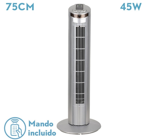 Abrila ORBIGO Plata - Ventilador de Torre 45W