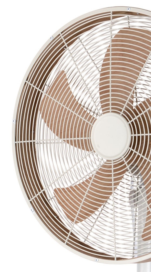 Abrila ALCAÑIZ Blanco-Haya - Ventilador de Pie 50W