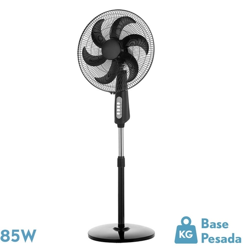 Abrila GRANIZO Negro - Ventilador de Pie 85W