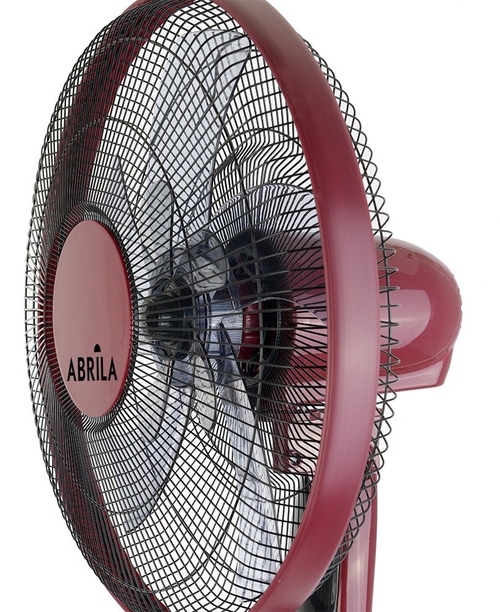 Abrila BORLON Negro-Burdeos - Ventilador de Pie 55W