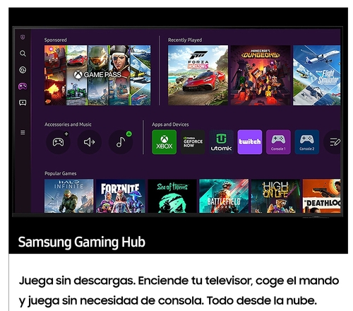 SAMSUNG TU43CU7175 Negro - TV 43" 4K UDM  Smart TV