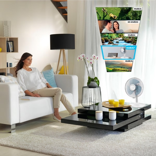 ROWENTA VU-2330 Blanco - Ventilador de Sobremesa 35W