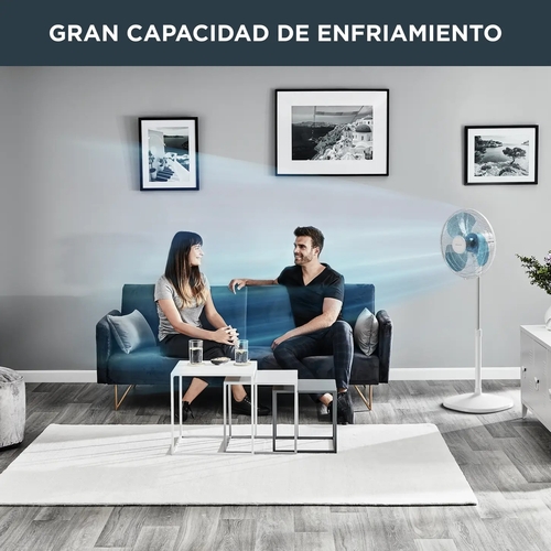 ROWENTA VU-4410 Blanco - Ventilador de Pie 45W