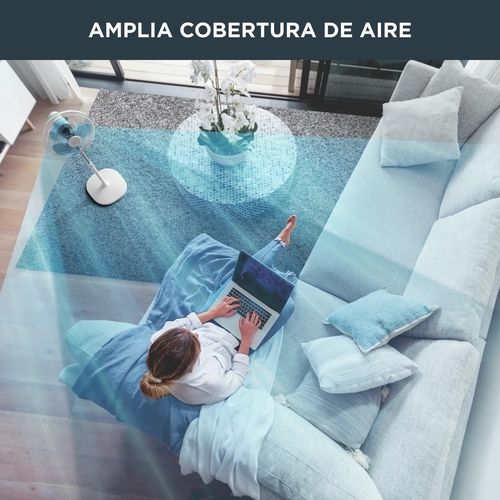 ROWENTA VU-4410 Blanco - Ventilador de Pie 45W