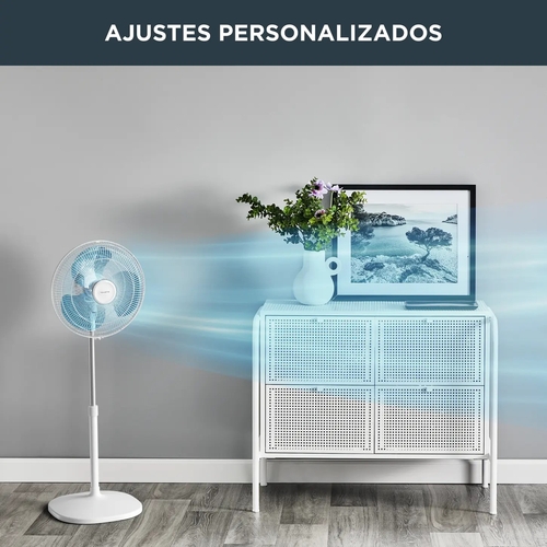 ROWENTA VU-4410 Blanco - Ventilador de Pie 45W