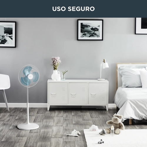 ROWENTA VU-4410 Blanco - Ventilador de Pie 45W