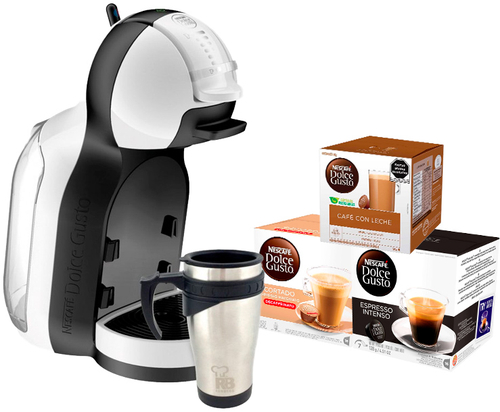 Cafetera de cápsula DELONGHI EDG305.WB Blanco 15 Bares + Regalo Cápsulas