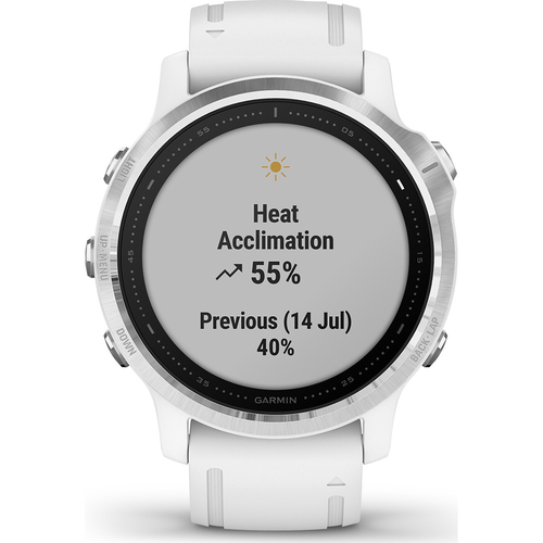 Reacondicionado - GARMIN Fenix 6S Plata/Blanco - Reloj Deportivo 