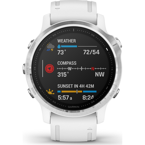 Reacondicionado - GARMIN Fenix 6S Plata/Blanco - Reloj Deportivo 