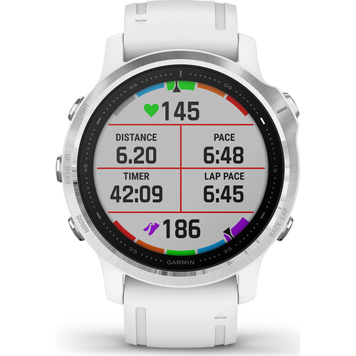 Reacondicionado - GARMIN Fenix 6S Plata/Blanco - Reloj Deportivo 