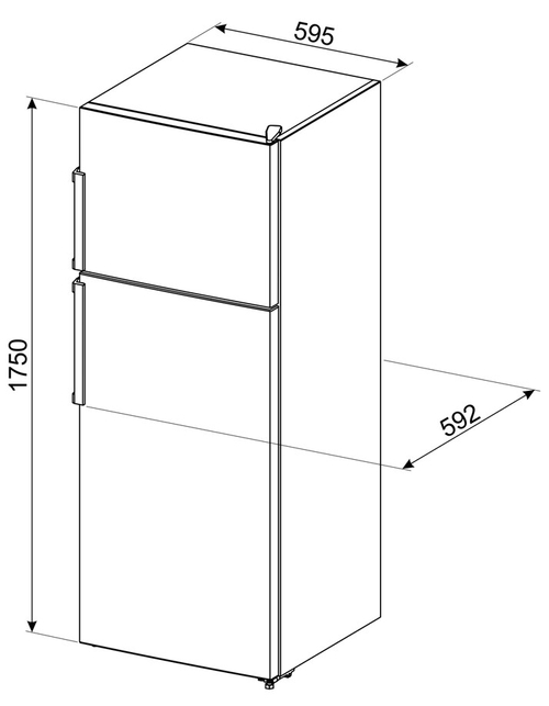 SMEG FD-32-E Blanco - Frigorífico Dos Puertas Cíclico