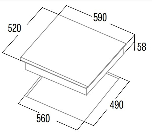 CATA INSB 6003 E2 WH Blanco - Vitrocerámica de Inducción 60CM
