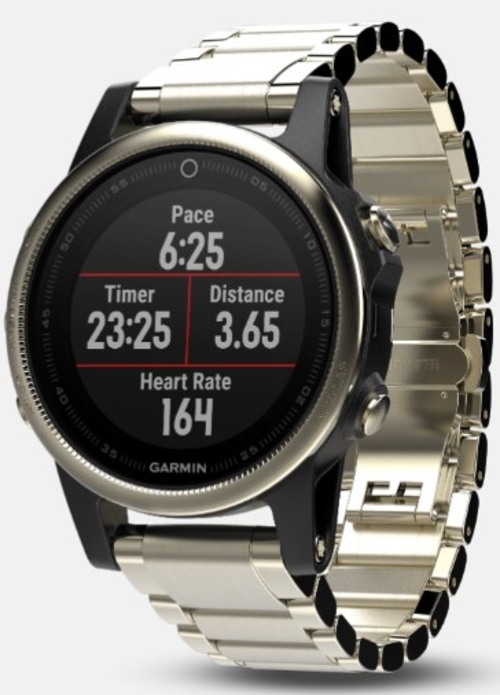 GARMIN FENIX 5S Zafiro-Dorado - Reloj Deportivo 42MM GPS