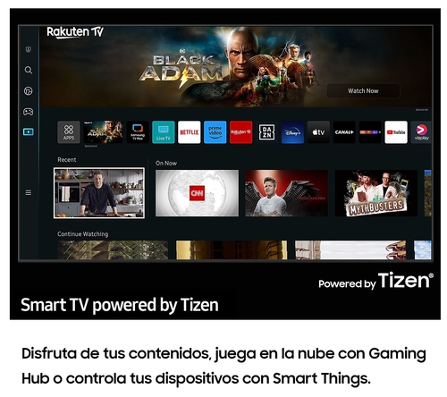 SAMSUNG TU55CU7105 Negro - TV 55" UHD Smart TV