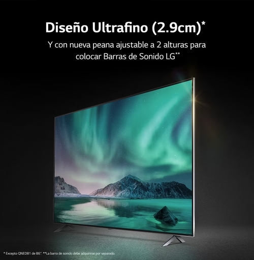 LG 65QNED826RE Negro - TV 65" HDR10 Smart TV