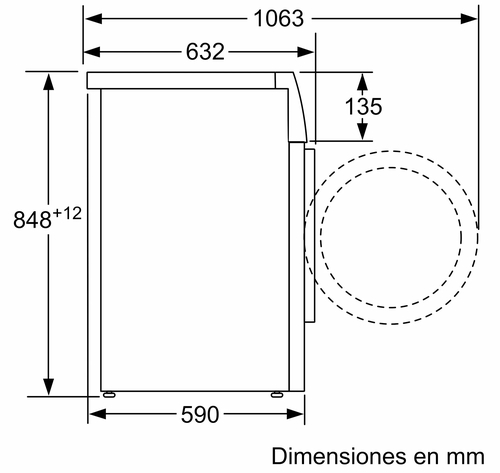 BALAY 3TS-273-BA Blanco - Lavadora Carga Frontal 7KG 1200RPM