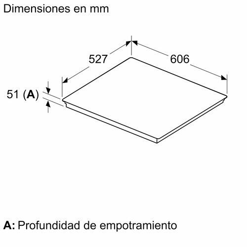 BOSCH PXJ-675-HC1E Negro - Vitrocerámica de Inducción 60CM