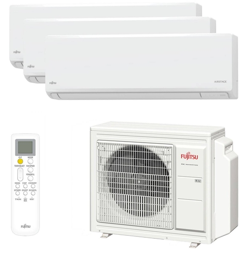 FUJITSU ASY-3520-U3MI-KN 3NGF0150 Wifi Blanco - Aire Acondicionado 3X1 4644 Frig y 5848 Kcal