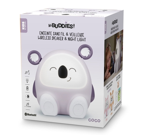 BIGBEN KOALA BTKIDSKOALA Morado - Altavoz Portátil Y Luz Nocturna