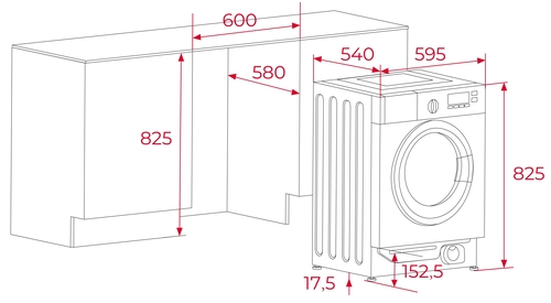 TEKA LI6-1471 Blanco - Lavadora Carga Frontal 7KG 1400RPM