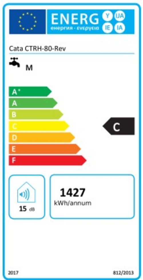 CATA CTRH-80 M Rev Blanco - Termo Eléctrico 80L