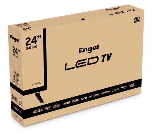 ENGEL LE2466T2  Negro - TV 24" HD