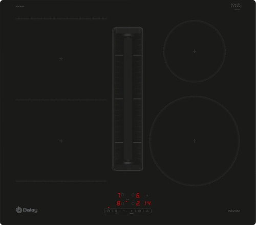 BALAY 3EBC-963-ER Negro - Vitrocerámica de Inducción + Extractor 