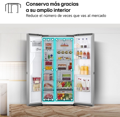 LG GSLE-81-PYBC INOX - Frigorífico Side by Side No Frost