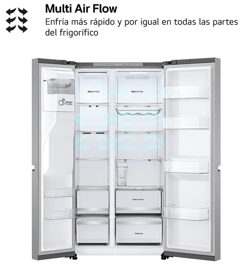LG GSLE-81-PYBC INOX - Frigorífico Side by Side No Frost