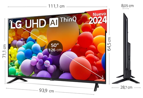 LG 50UT73006LA Negro - TV 50" 4K UHD Smart TV