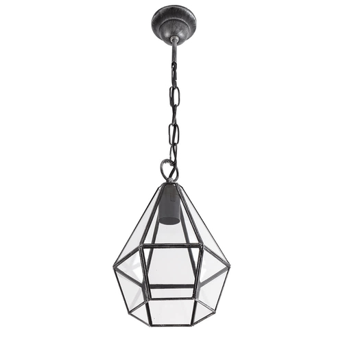 ABRILA ECIJA Plata - Lámpara Colgante 1xE27 20 cm