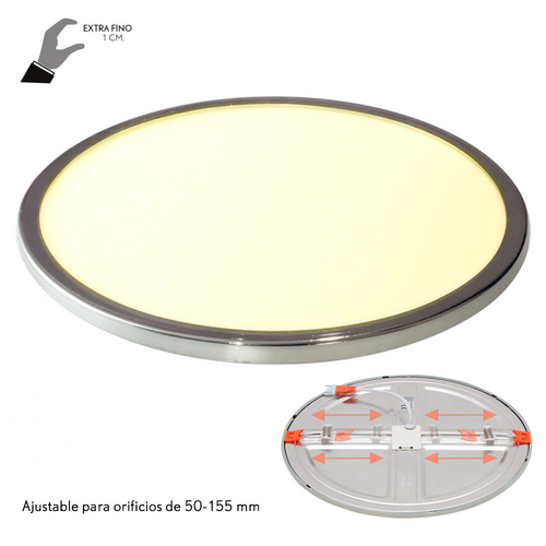 Abrila PORVENIR Cromo - Downlight Empotrado 20 W 4000K