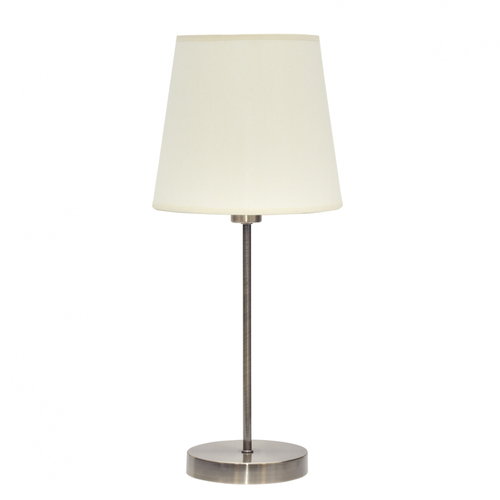 Abrila Maldívas Cuero / Beige - Lámpara Sobremesa Clásico 1xE14 20 cm