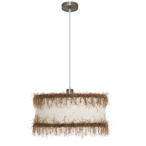 Abrila Hilos Beige - Colgante Clásico 1xE27 40 cm