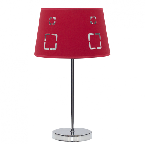 Abrila Celaya Rojo - Lámpara Sobremesa Moderno 1xE14 25 cm