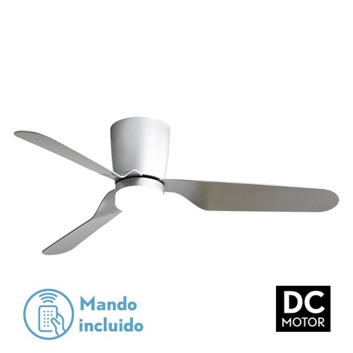 Abrila Kochi Níquel / Plata - Ventilador de Techo Aspas Normales 18 W A+