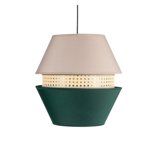 Abrila Trajano Verde / Beige - Colgante Moderno 1xE27 35 cm