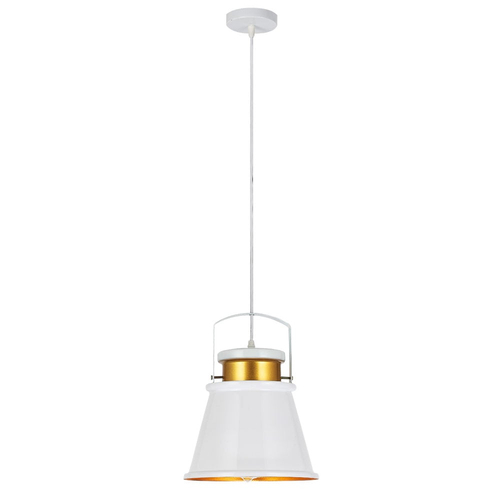 Abrila Pelícano Blanco / Oro - Colgante Moderno 1xE27 25 cm